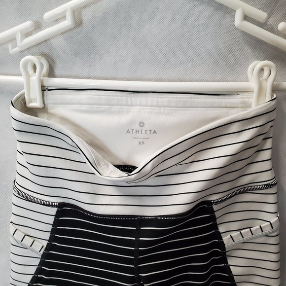 Athleta Striped Cropped Legging XS - Picture 2 of 11